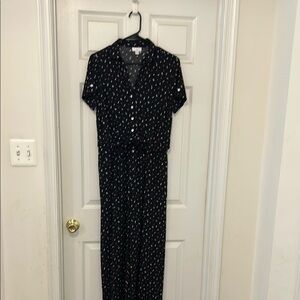 J. Jill Black Floral Romper